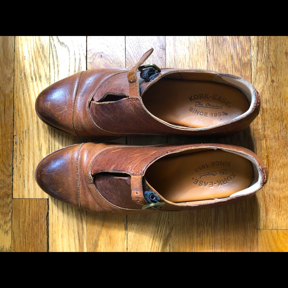 Korkease size 10 Brown leather shoes